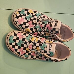 Vans Kids Checkered Butterfly Sneakers - Multicolor